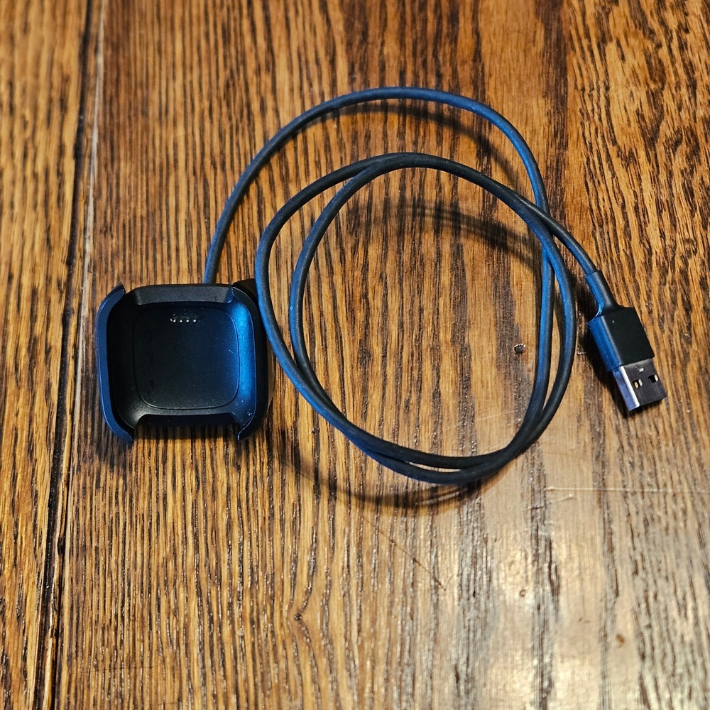 Fitbit Versa 2 Charging Cable USB Charger Dock Cradle Black FB171